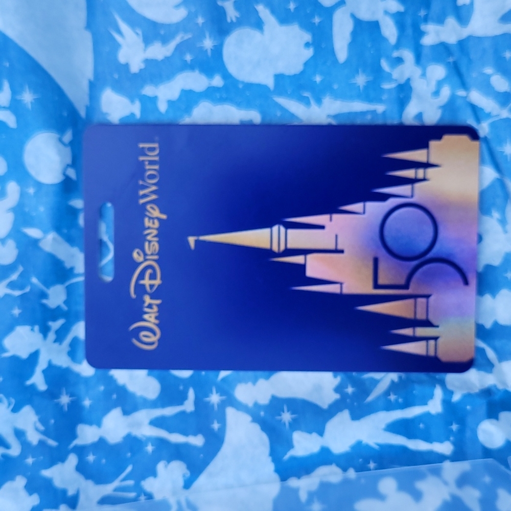 Disney 50th anniversary luggage tag